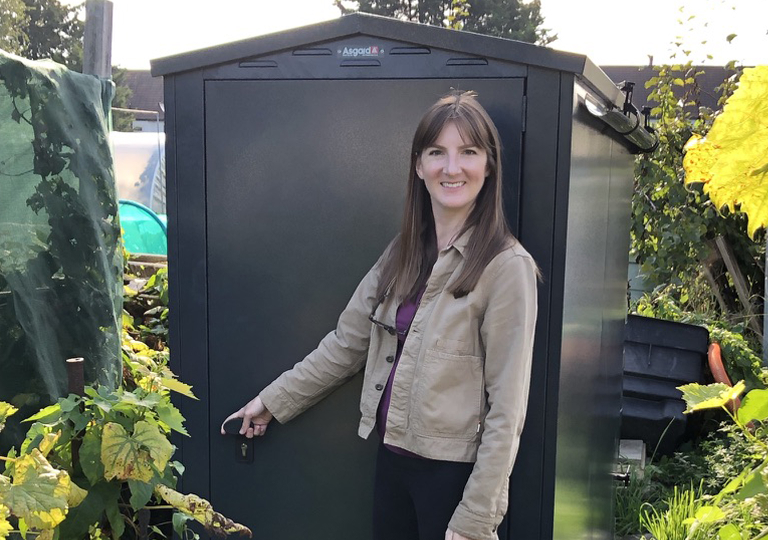 In a Tiny Garden Asgard Allotment Storage Shed