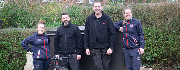 Katie Flatters and her x3 bike shed