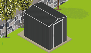 Plastic Sheds can be broken into