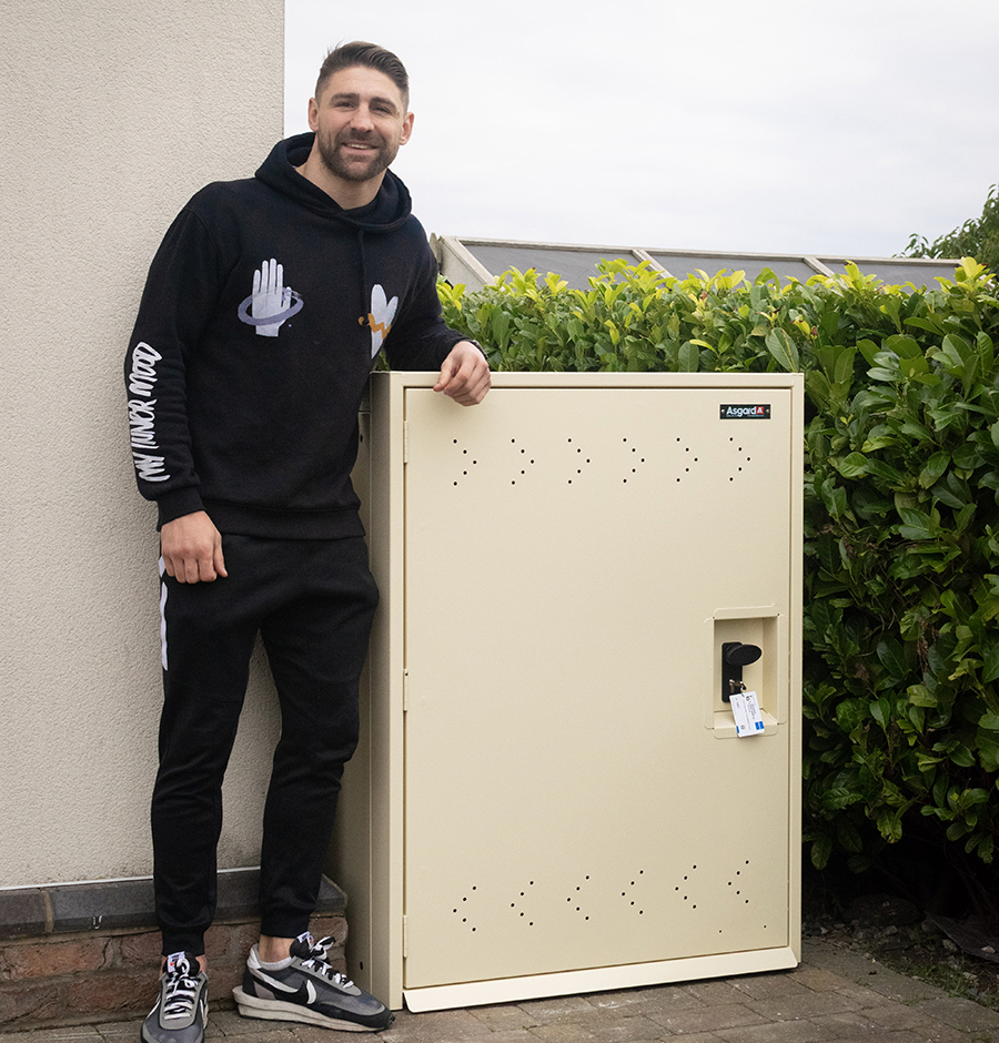 Tommy Makinson and his Twin Bike Locker