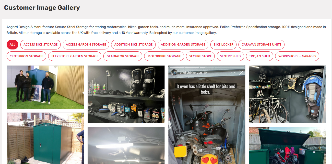 Customer Image Gallery