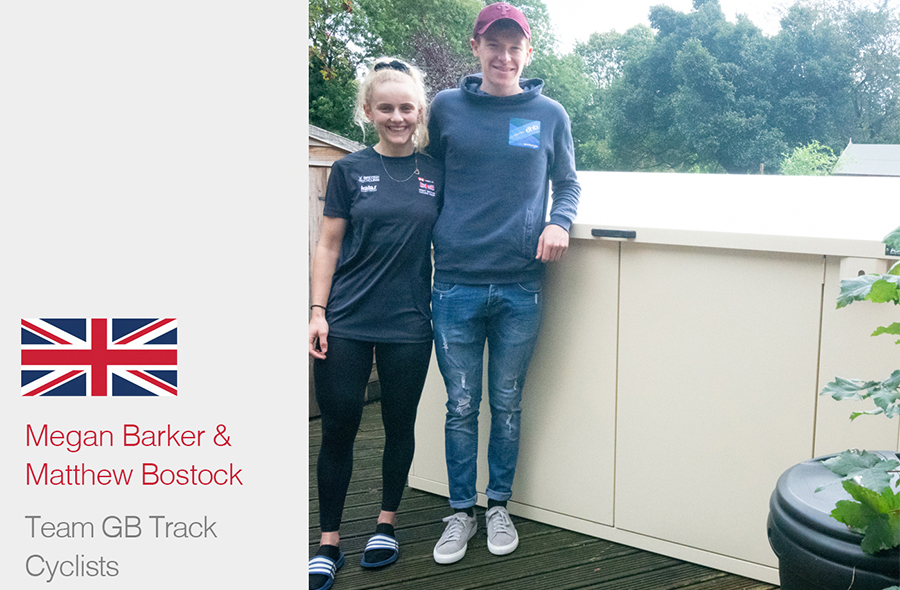 Team GB cyclists megan barker & matthew bostock