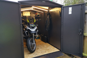 Secure Motorcycle Storage
