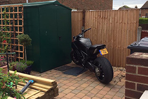Motorcycle Secure Shed