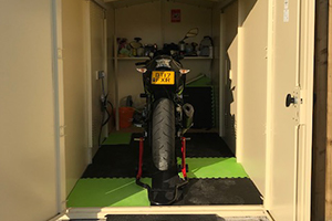 Steel Motorbike Shed