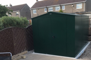 Galvanised Steel Weatherproof Motorcycle Shed