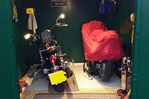 Secure Motorcycle Garage