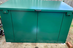 Access Bike Shed with Lift Up Lid