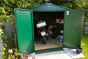 Secure Large Motorcycle Garage