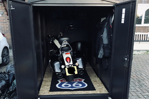Strong All Metal Motorcycle Shed