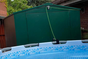 Bike Storage Shed with Customer Modifications