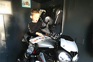 Gladiator motorcycle metal garage