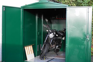 Motorcycle garage for Yamaha motorbike