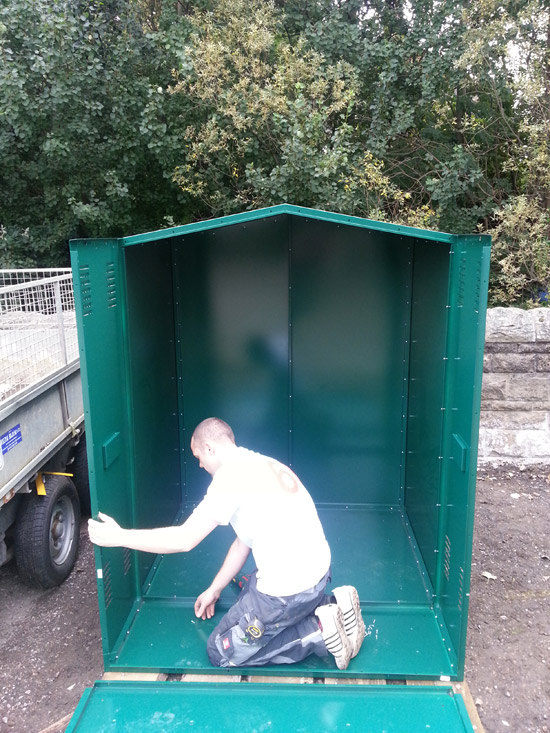 Motorcycle storage unit