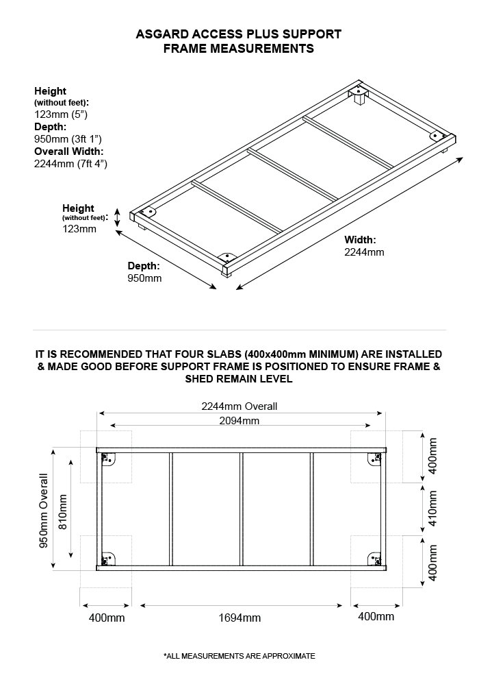 Easy Fit Shed Base (Access Plus)