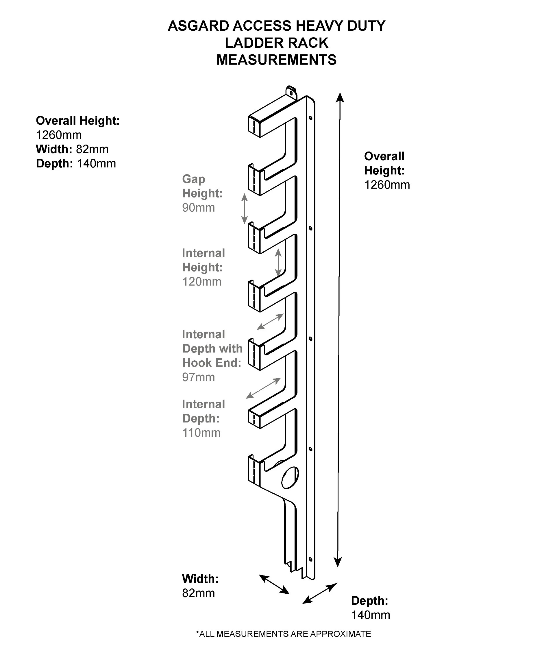 Asgard Access Ladder Shelf