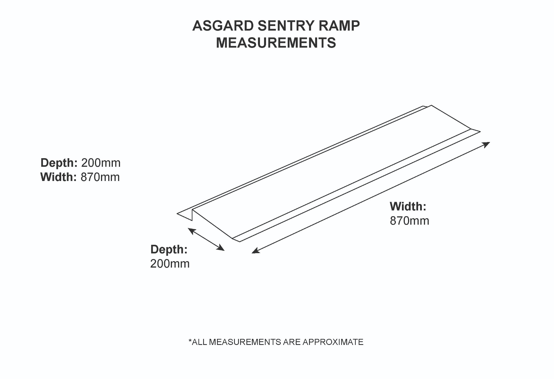 Asgard sentry metal shed ramp dimensions