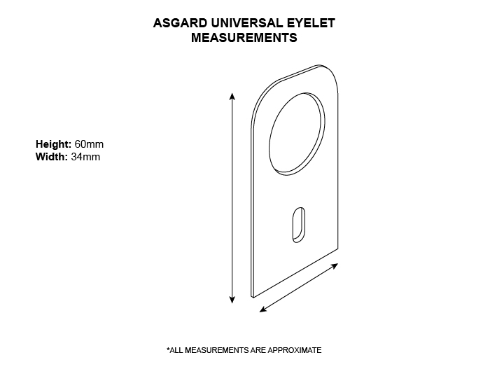 Asgard bike storage eyelets