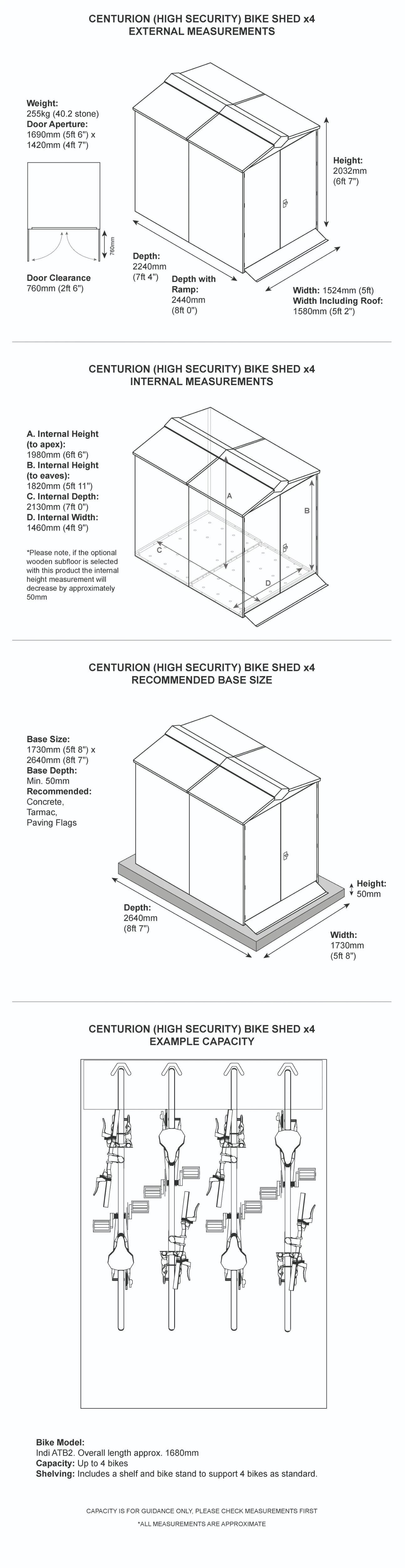 asgard bike storage x4