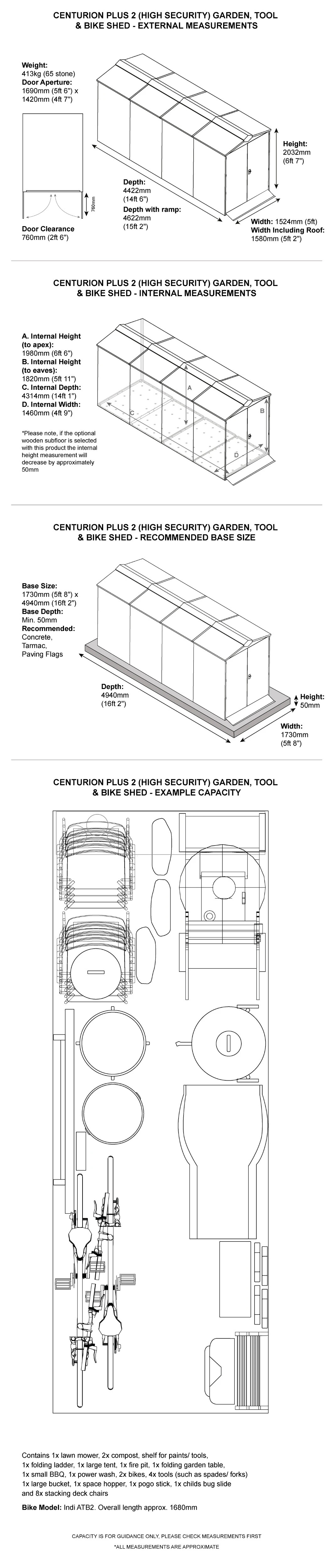 XL garden shed