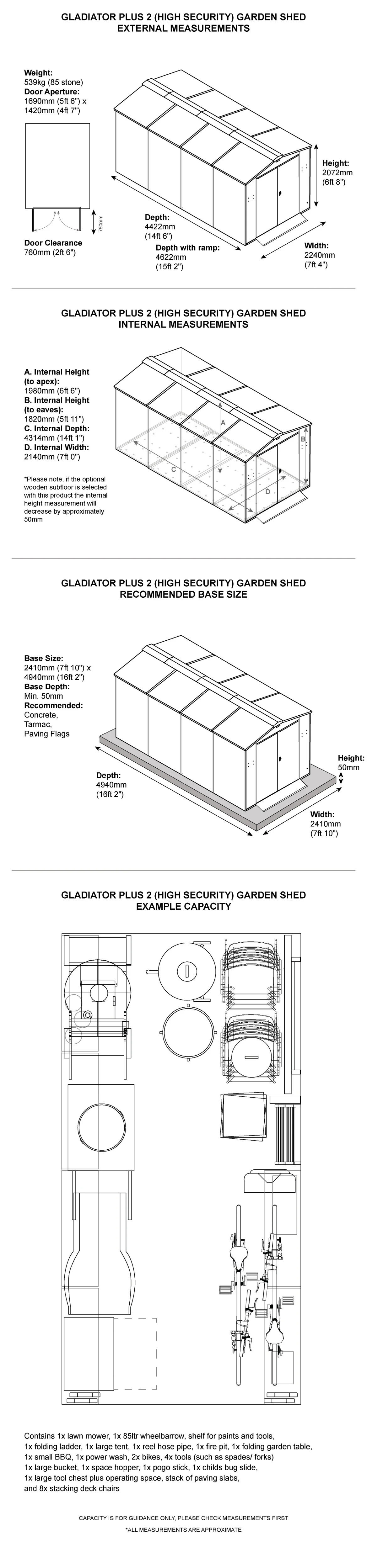 Secure outdoor storage - 7x14ft