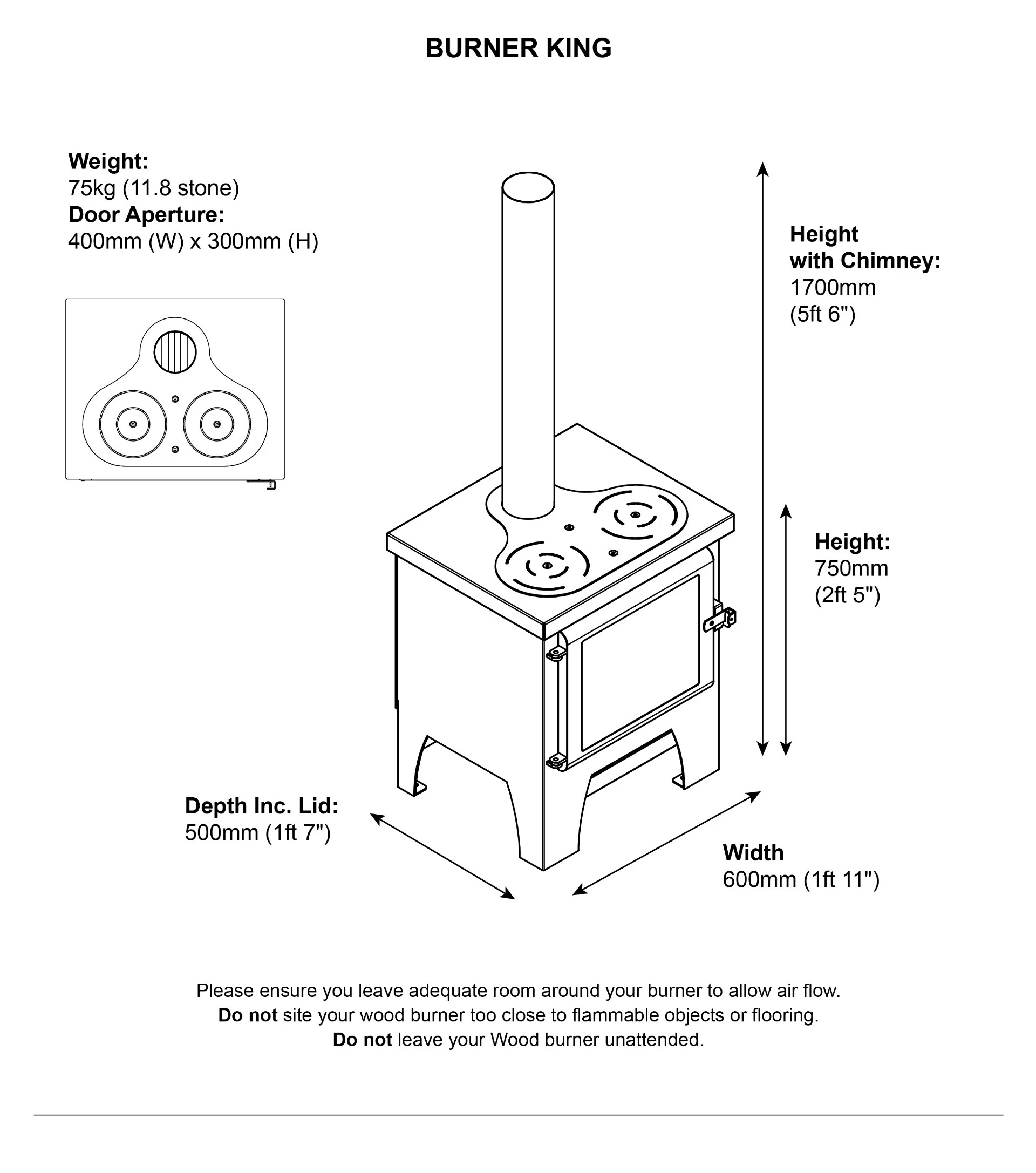 Asgard Outdoor Log Burning Stove