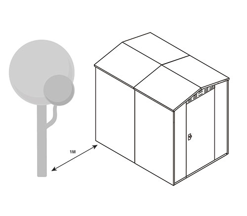 metal sheds and condensation distance from shrubs