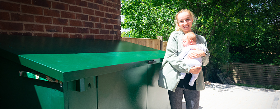 Elinor Barker with her Bikeshed