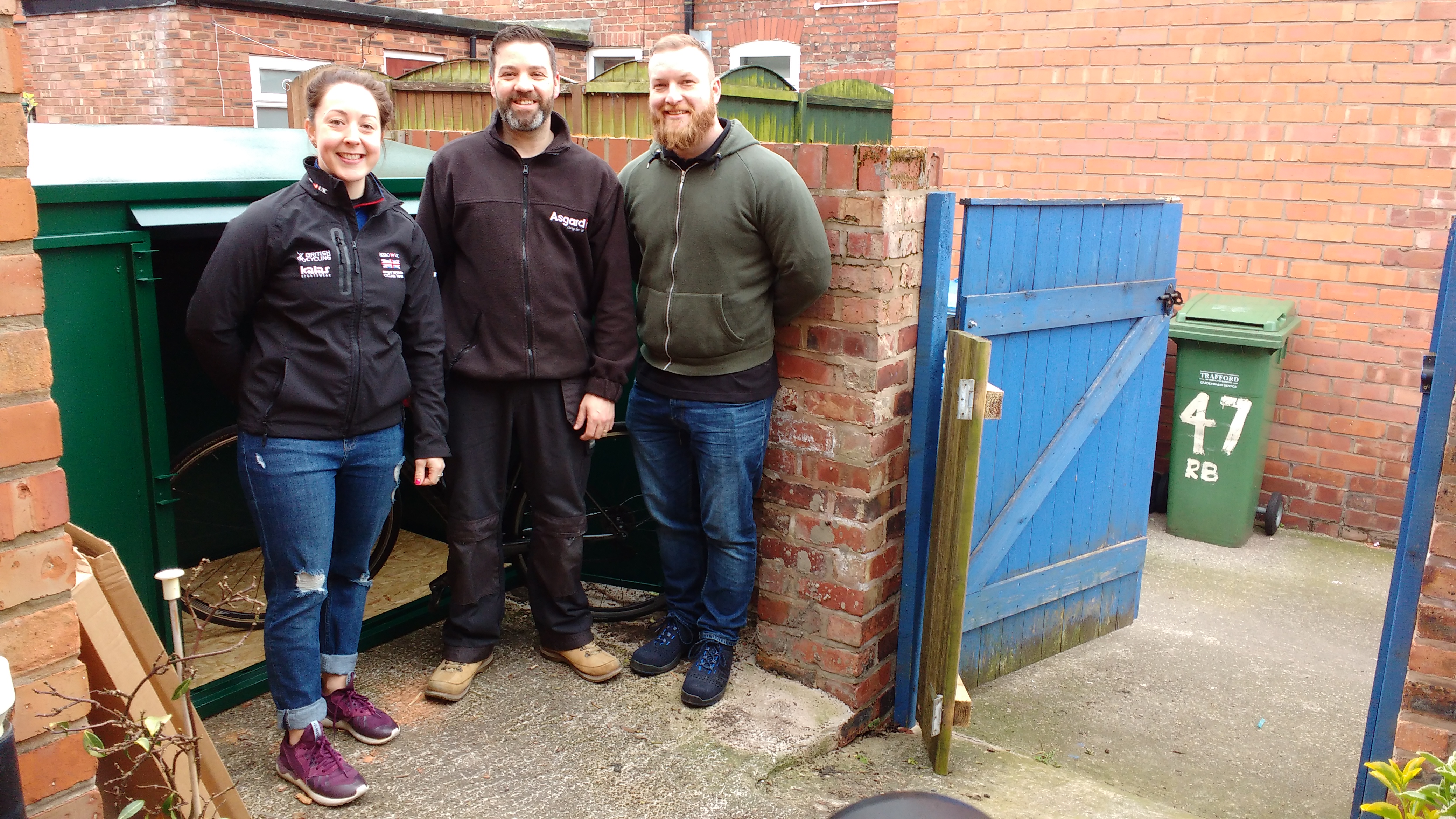 Helen Scott Bike Storage x 3 Shed Installation