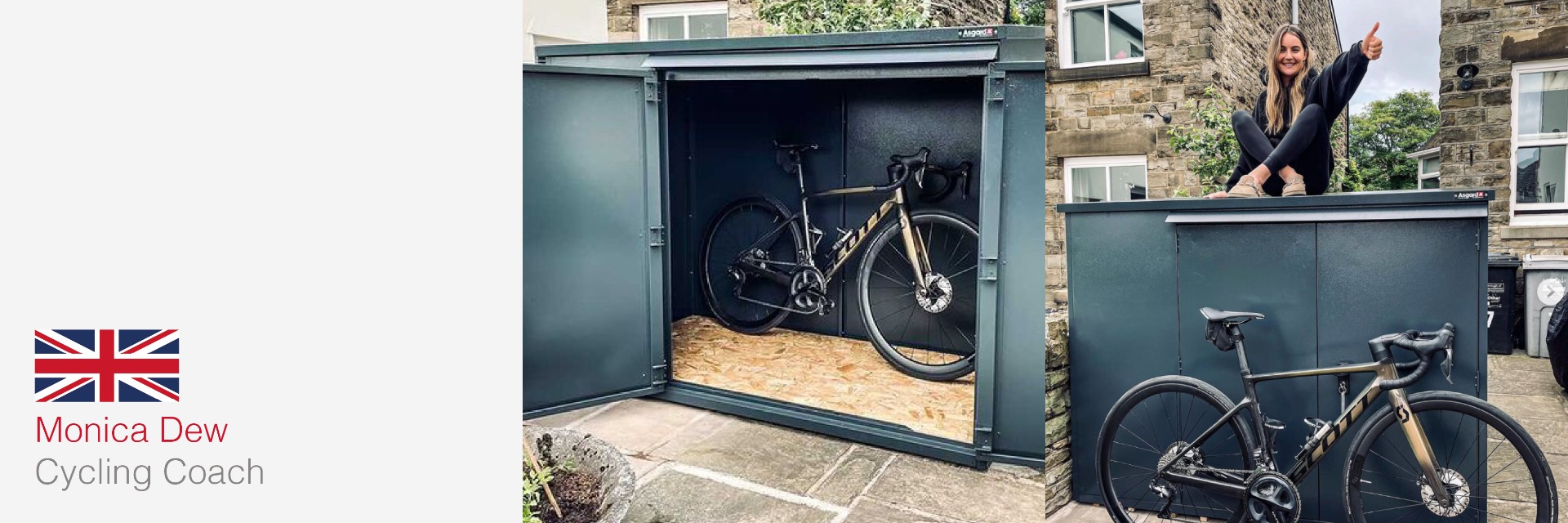 Monica Dew's Annexe Bike Storage Shed