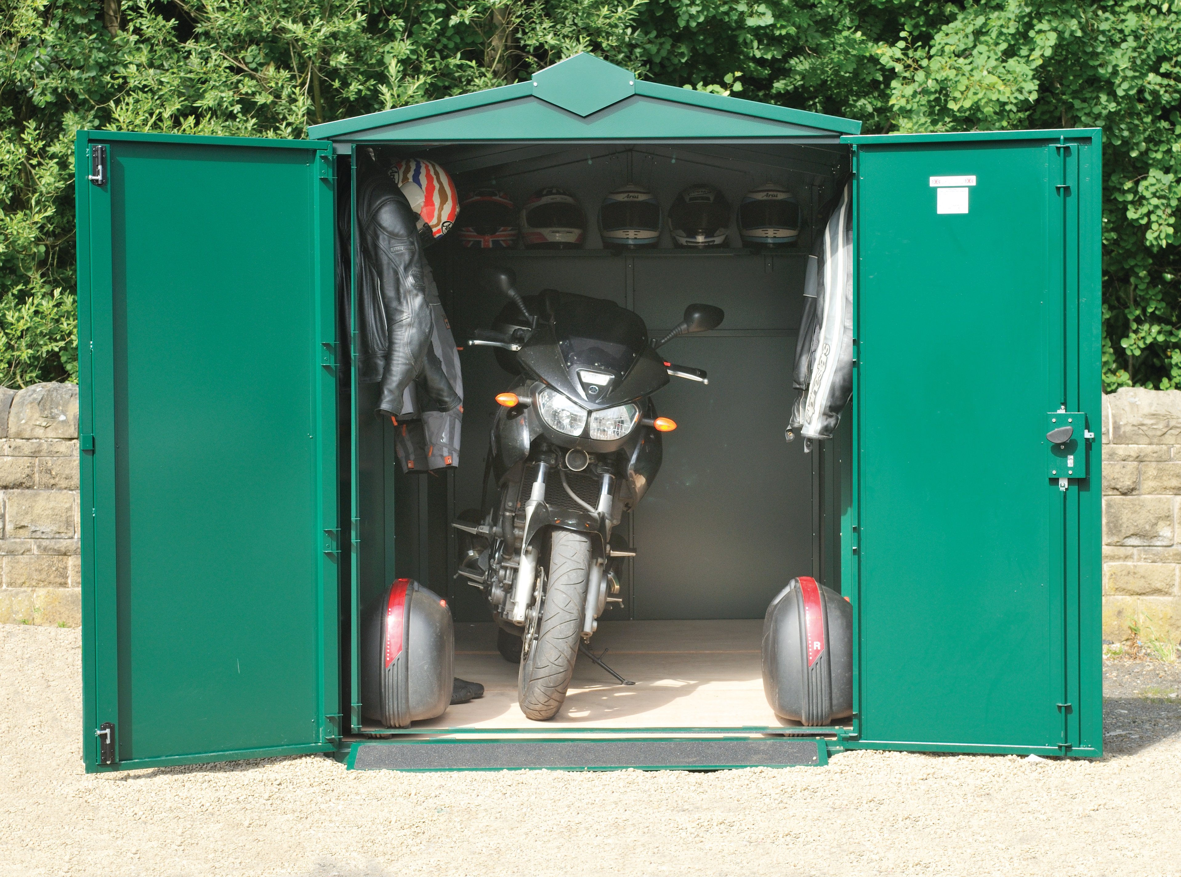 Asgard Motorcycle Shed in Green