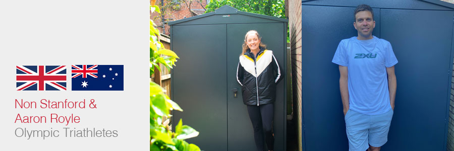 Non Stanford & Aaron Royle's professional bike shed