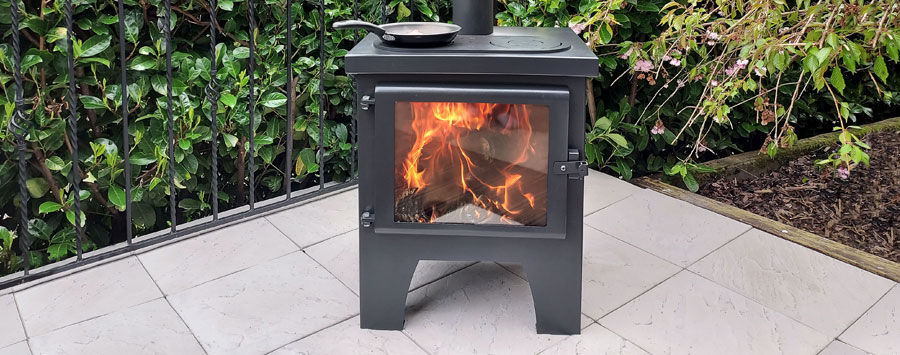 Asgard outdoor wood burner stove