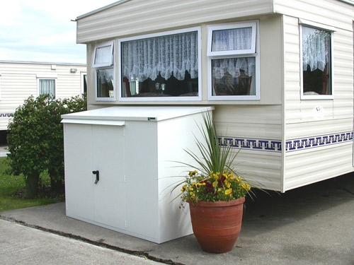 Caravan storage shed