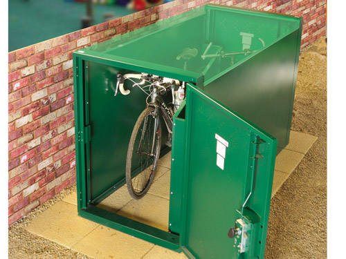 Double ended bike locker