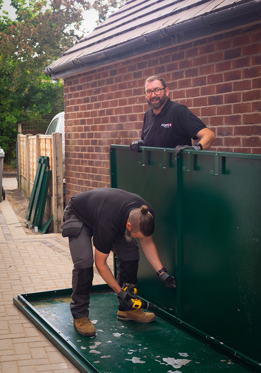 Asgard metal shed install