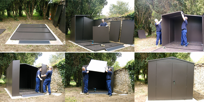 installation of an asgard shed