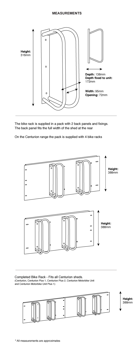 Centurion Bike Rack Bike Storage by Asgard