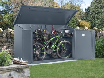 steel bike storage shed