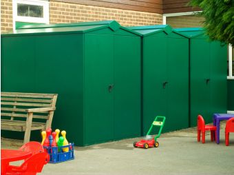 Large school storage units ideal for school playgrounds and sports fields