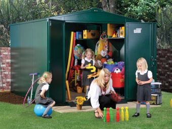 Large storage for school and playground equipment
