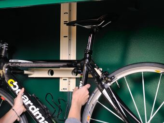 Turn any Asgard shed into a secure bike storage shed.