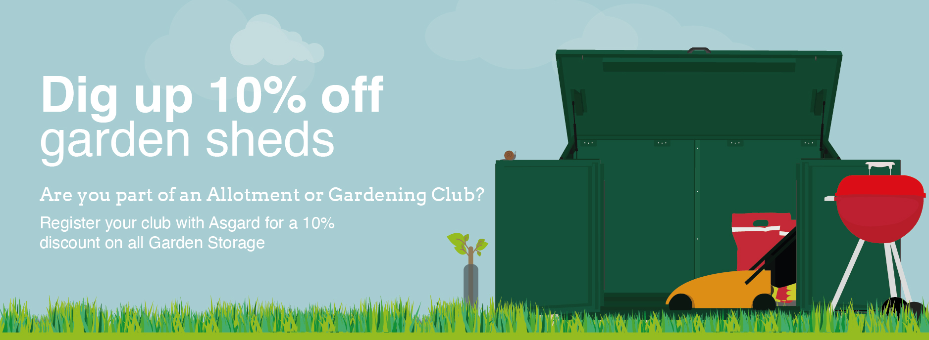Asgard Club Discount Code for Garden Storage Sheds