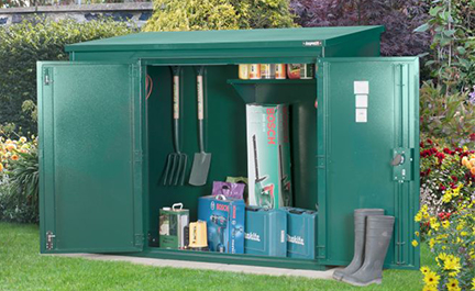 Secure All Metal Garden Shed