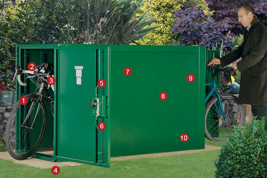 Key Features of the Double Ended Bike Locker