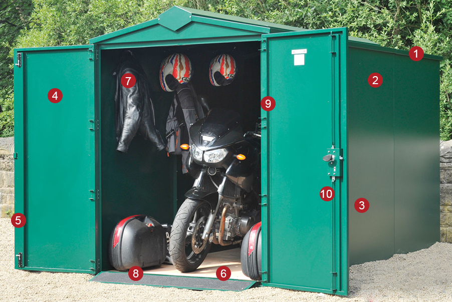 Secure Motorbike Storage