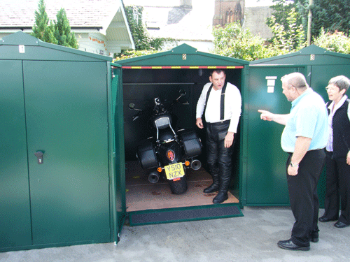 Storage for large motorcycles from Asgard