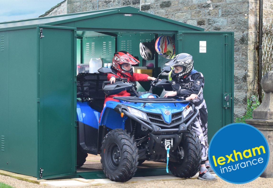 Asgard ATV sheds & Lexham quad bike insurance discount