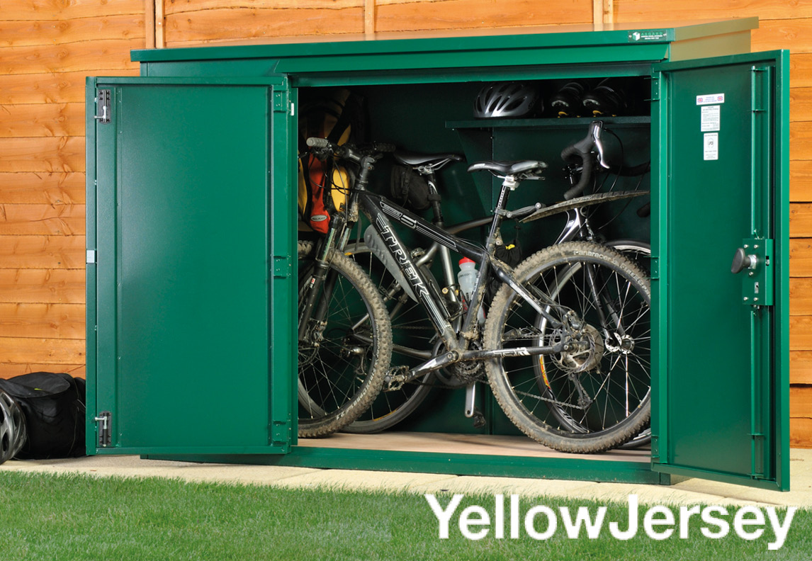 Asgard high security bike sheds & YellowJersey bike insurance discount