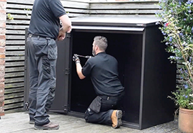 See our shed installation team install sheds for professional athletes